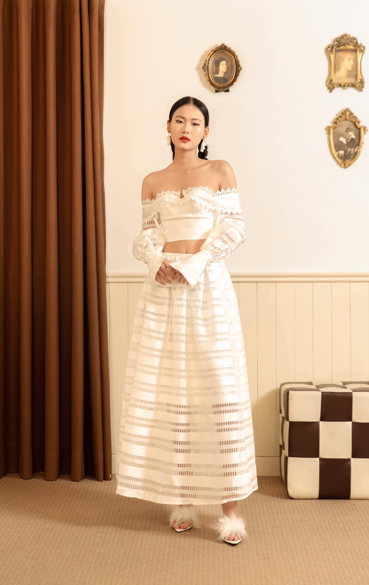 Lilang Boho White Set