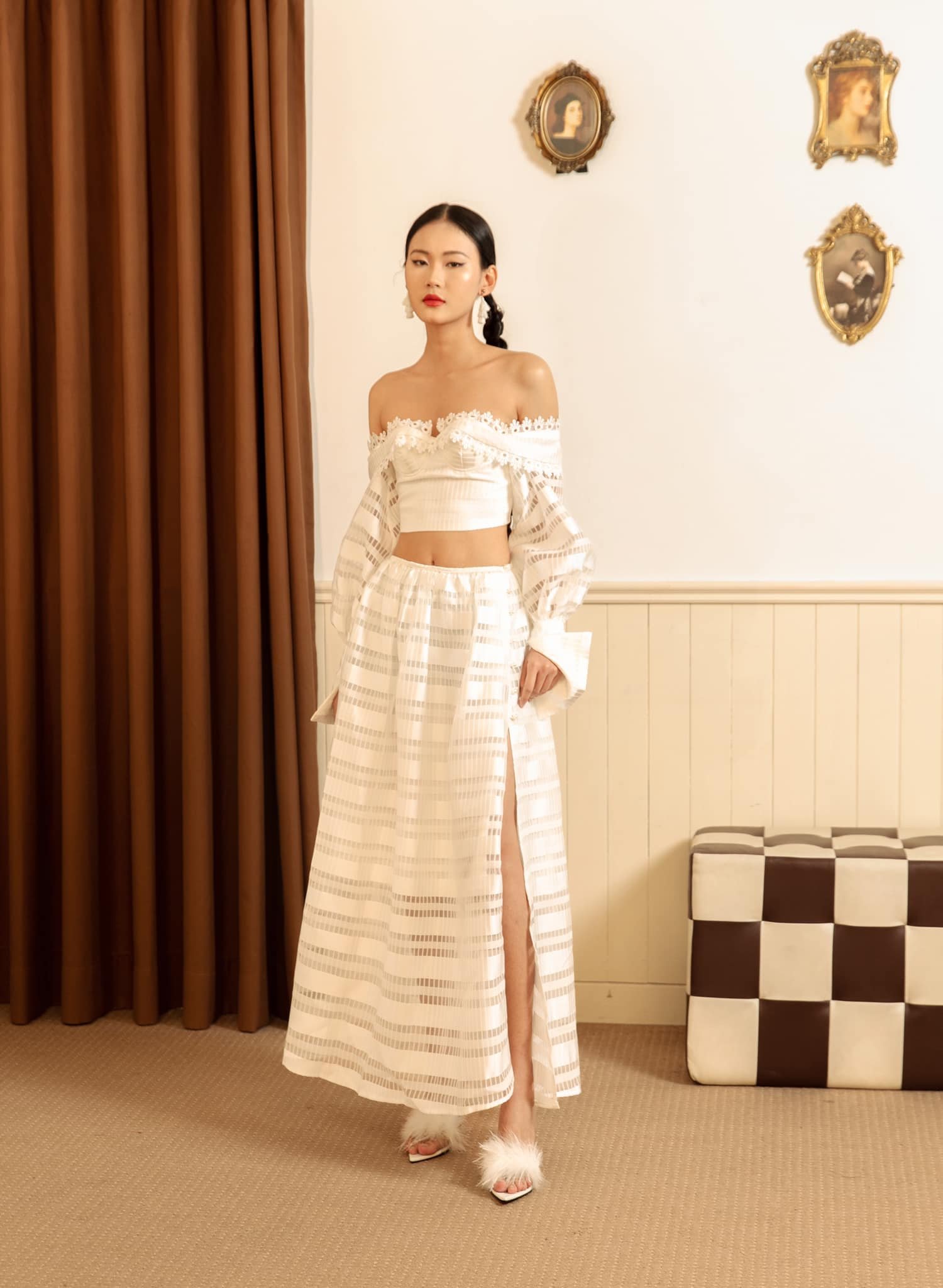 Lilang Boho White Set