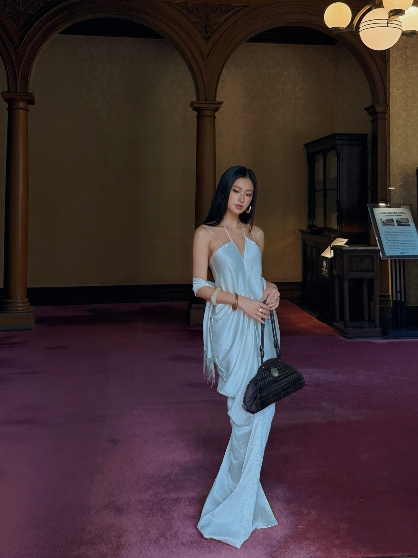 GLOAMING SILK DRESS