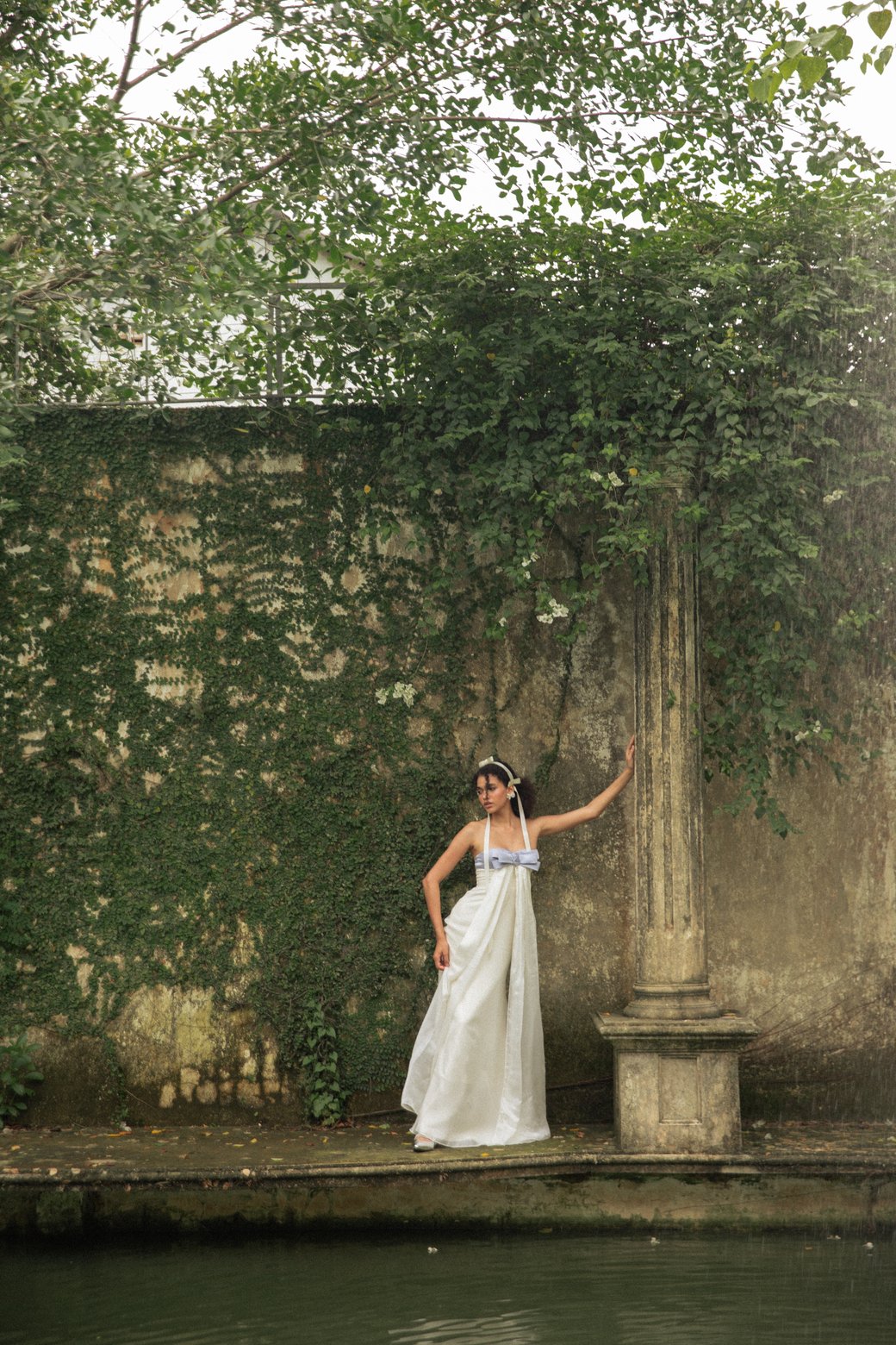 SEMI SHEER VINTAGE DRESS