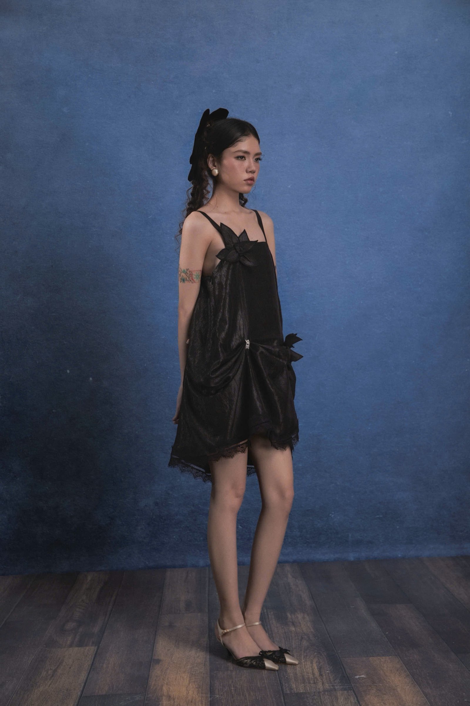 LAMS SILK BLACK DRESS