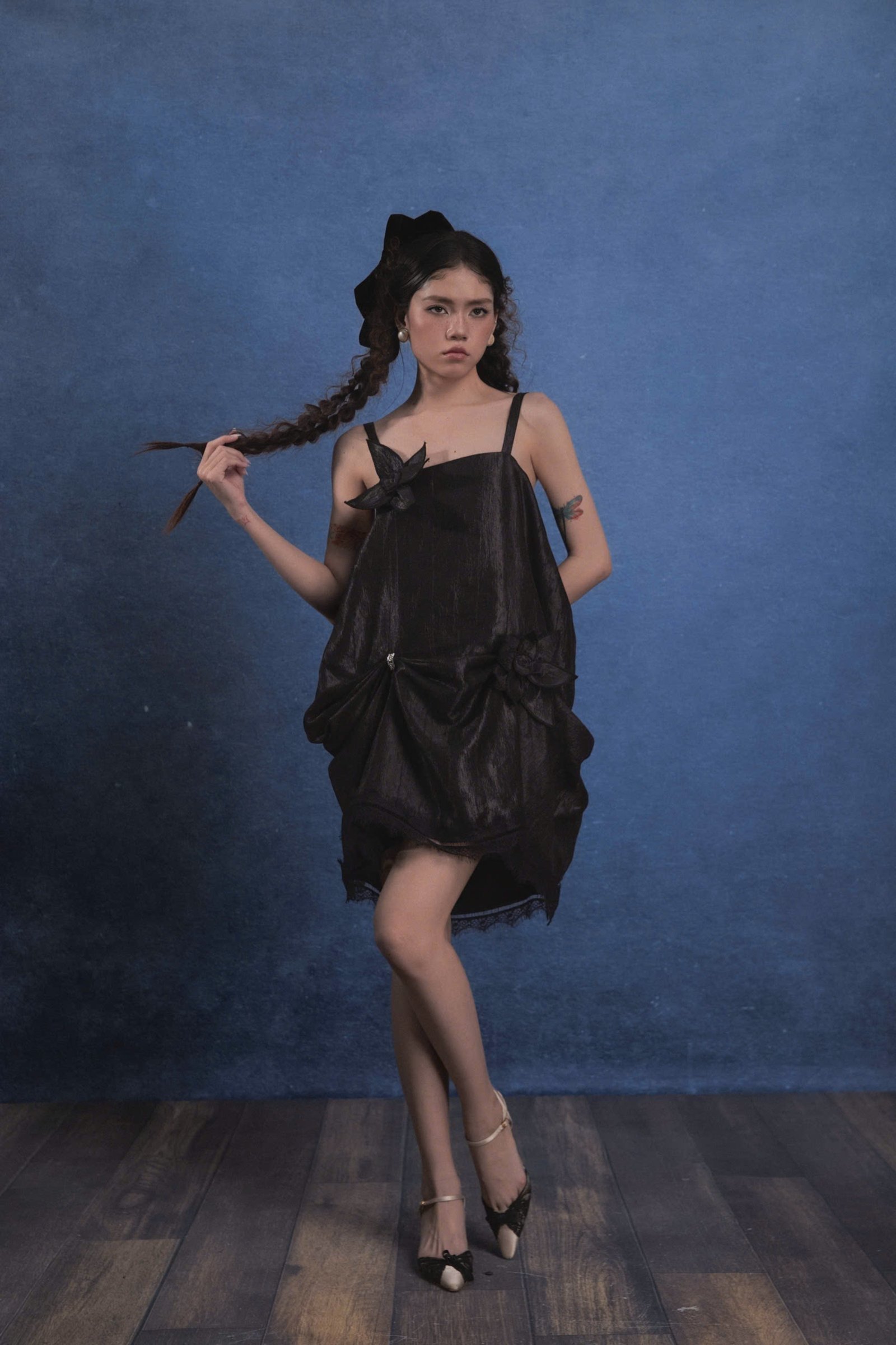 LAMS SILK BLACK DRESS