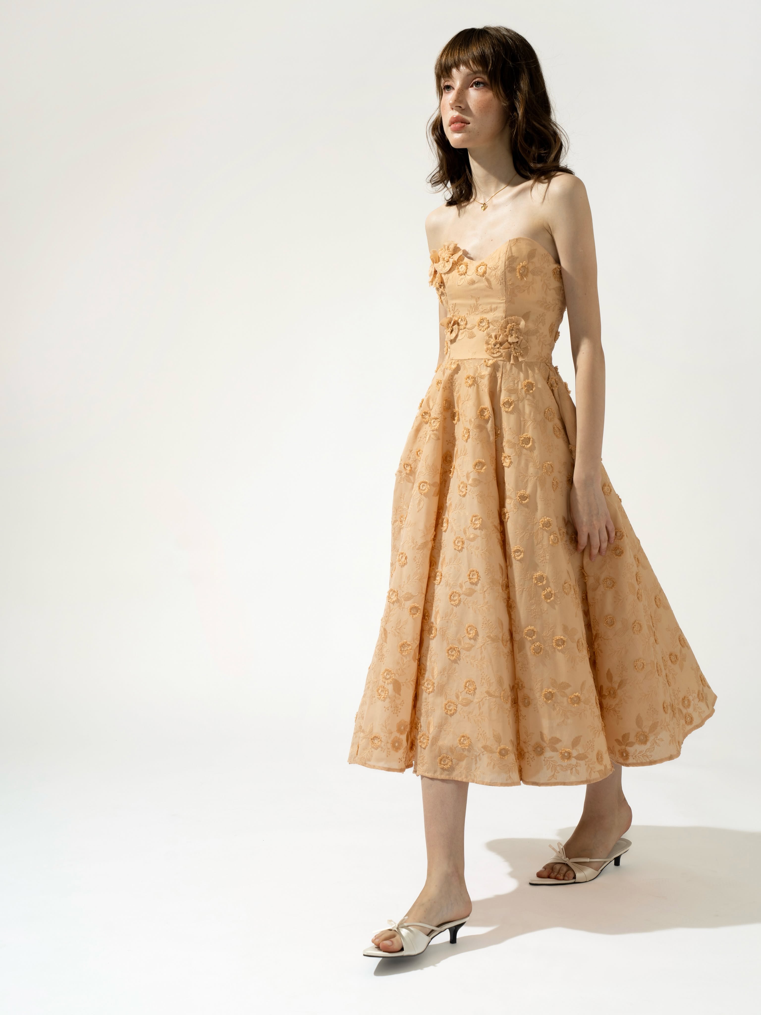 PEACH SOUFFLE DRESS