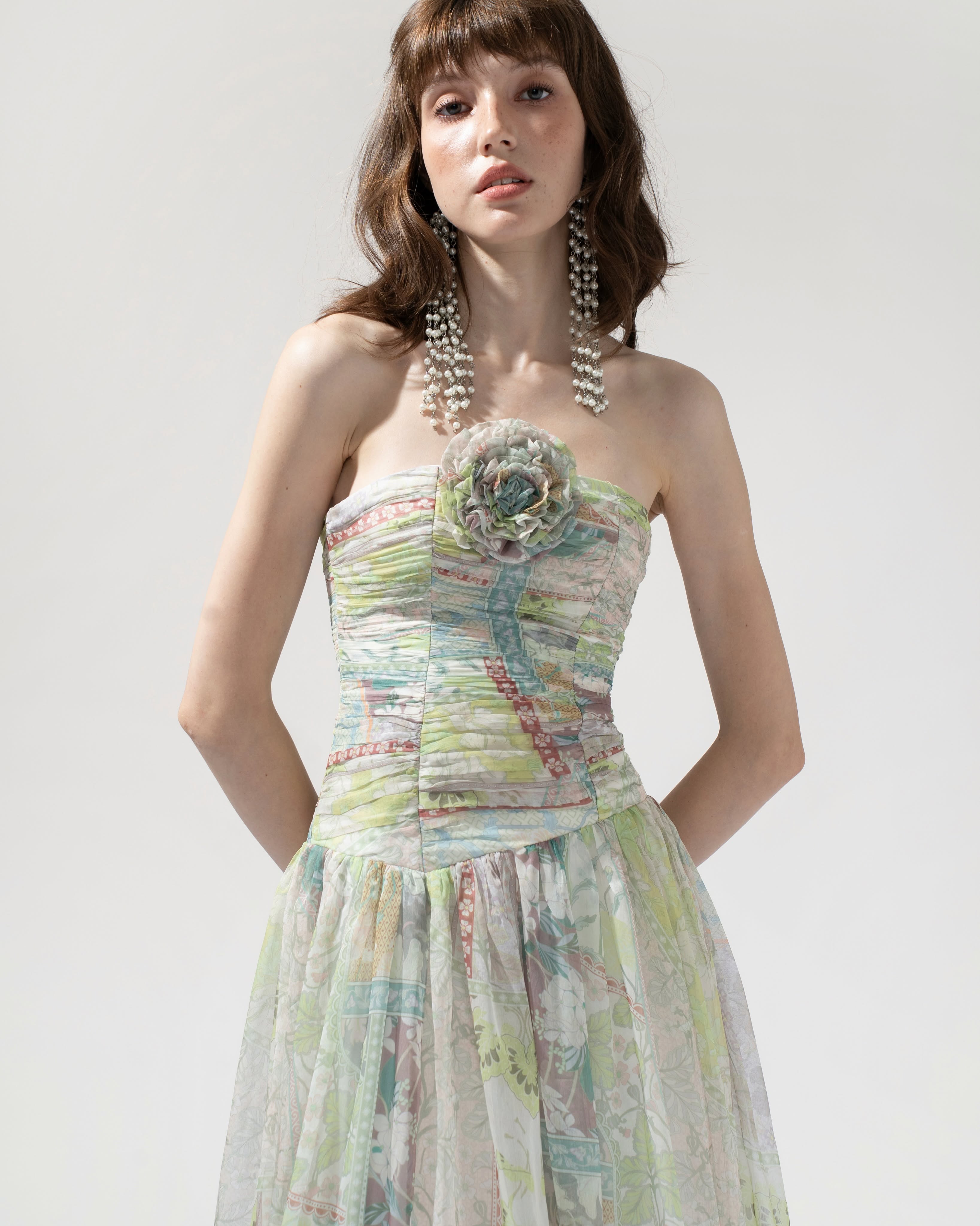 PISTACHIO BLOOM DRESS