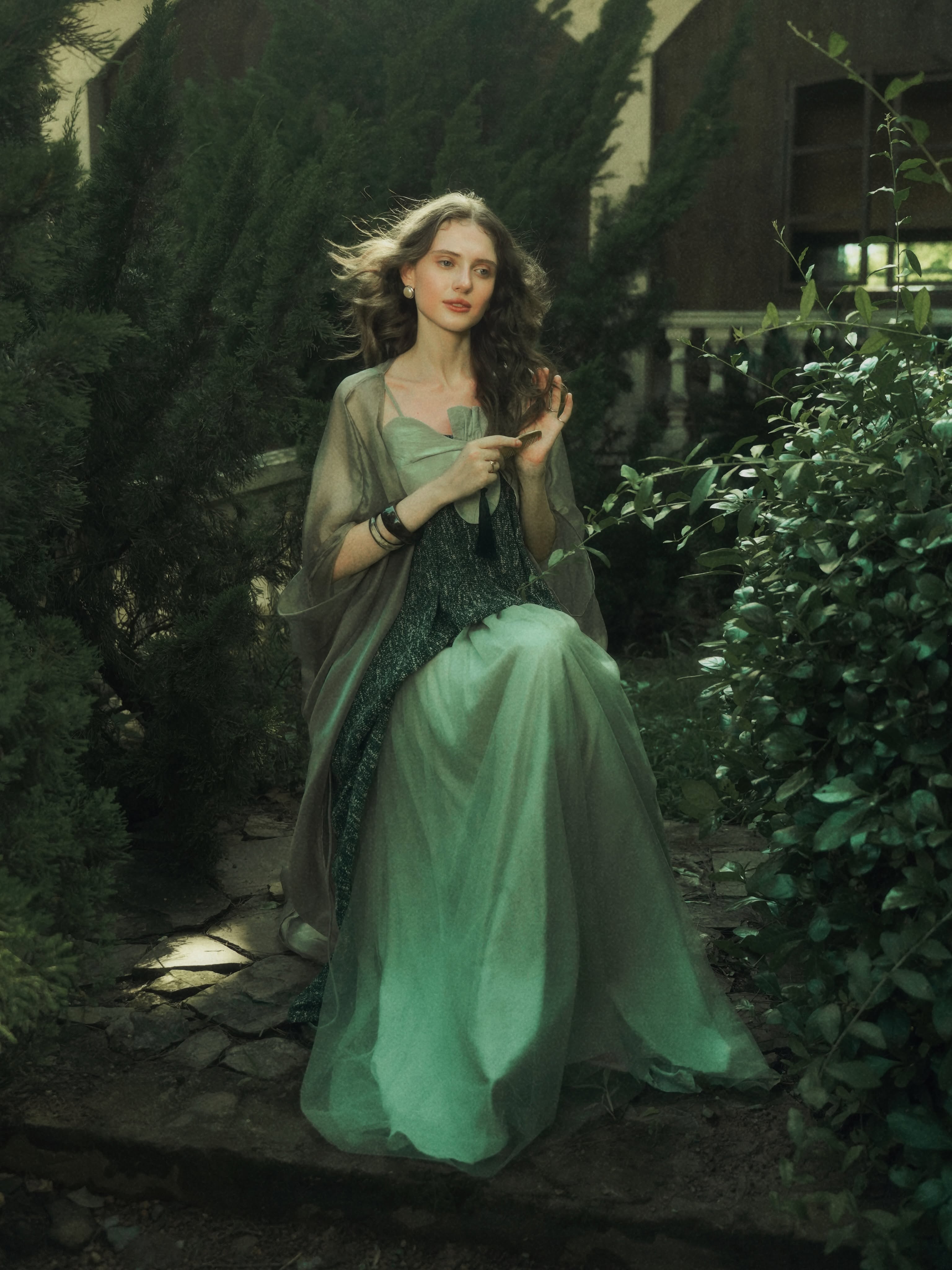 green-orchids-dress
